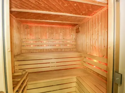 a wooden sauna inside of a house at Whitbarrow 24 in Penrith