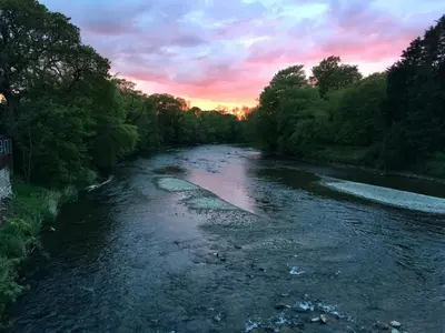 a view of a river at sunset at 2 Bed in Cockermouth oc-87481 in Cockermouth