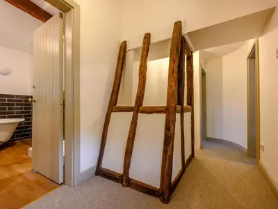 a room with a sliding barn door in a bathroom at 3 Bed in Cockermouth oc-88773 in Buttermere