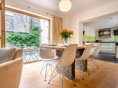 a kitchen and dining room with a table and chairs at 2 Bed in Keswick oc-89257 in Keswick