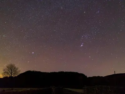 a starry night with the milky way at 1 Bed in Watermillock 94068 in Watermillock