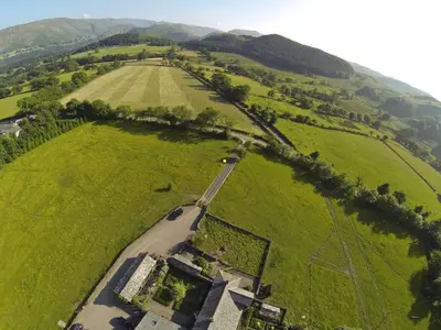 an aerial view of a road in the middle of a field at 1 Bed in Watermillock 94068 in Watermillock