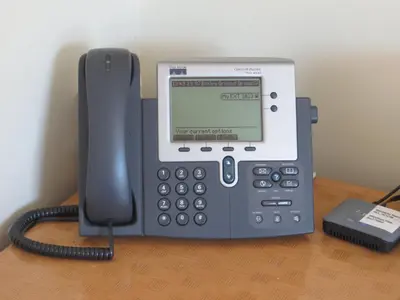 a office phone and a phone at Bailey Ground Lodge in Seascale