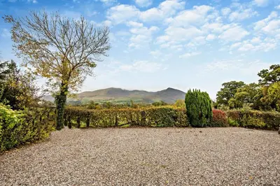 a garden with a tree and some bushes at 2 Bed in Bassenthwaite oc-ld171 in Bassenthwaite