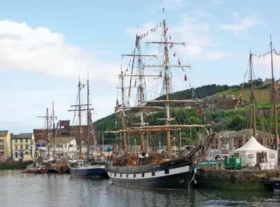a group of boats docked in a harbor at Harbour View - 1 Bedroom - Sleeps 2 in Whitehaven