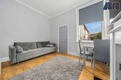 a living room with a couch and a table at Carlisle 3Bed Sleeps 6 in Carlisle
