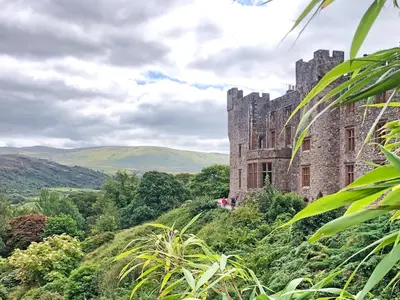 an old castle on top of a hill at Coast To Coast Cottage in Cleator Moor