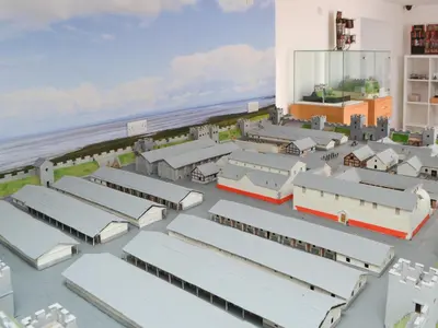 a model of a city with buildings at Tiberius Claudius Augustus Suite - Uk43559 in Bowness-on-Solway