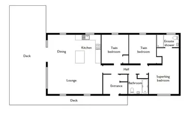 a floor plan of a house at Barley Lodge in Girthon