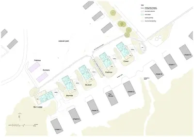 a map of the proposed site of the new synagogue at Crabtree Lodge in Girthon