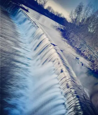a view of a river with snow on it at No23 - Bright & spacious 2nd floor flat - PET friendly - Noon check out in Stanwix