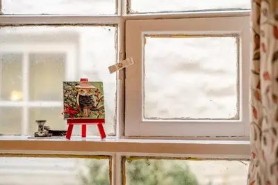 a figurine sitting on a window sill at 2 Bed in Kirkcudbright oc-a30803 in Kirkcudbright