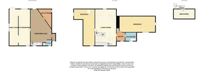 a plan of the floor plan at The Mill in Castle Douglas