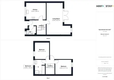a floor plan of a house at Host & Stay - Trinity Way in Keswick