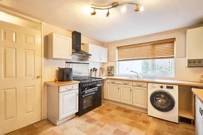 a kitchen with a stove and a dishwasher at Host & Stay - Trinity Way in Keswick