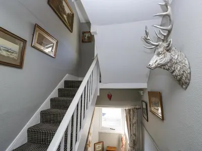 a house with a deer head on the wall at Raise View House in Ambleside