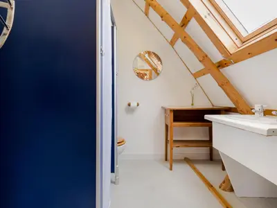 a bathroom with a sink and a toilet at Villa Rabbie Burns Lodge by Interhome in Straiton