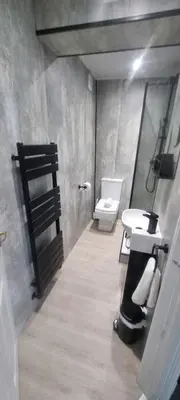 a bathroom with a toilet and a sink at Studio No1, Cockermouth, The Lakes in Cockermouth