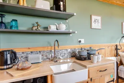 a kitchen with a sink and a counter at 1 Bed in Keswick oc-c33119 in Bassenthwaite