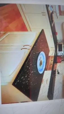 a painting of a skateboard ramp in a room at Ocean View in Port William