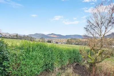 a green field with a tree and mountains in the background at 5 Bed in Keswick oc-h33619 in Keswick