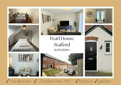 a collage of pictures of a house and a residence at Pearl House in Moffat