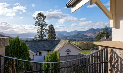 a view from the balcony of a house at Underscar - Newlands in Keswick