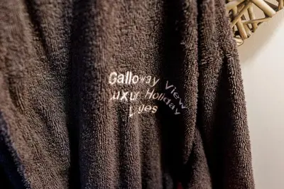 a towel with the words calley way just known uses on it at Jack's Hideaway in Gatehouse of Fleet