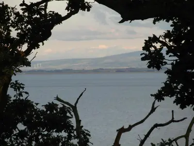 a view of a large body of water at West Lodge in Kirkbean