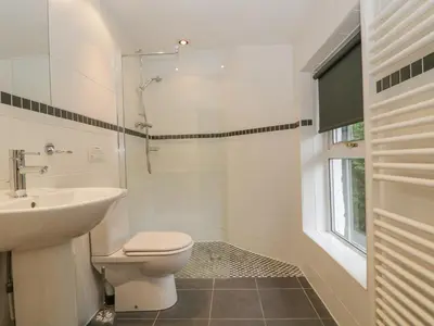 a bathroom with a toilet and a sink at The Old Vicarage in Thirlmere