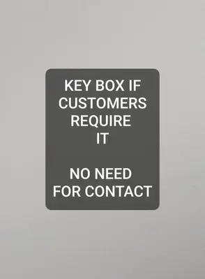 a keep box if customers require it no need for contact sign at Windsor house in Stranraer