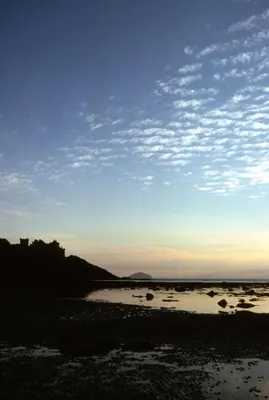 a view of a beach with a cloudy sky at Burnside Guest House in Ayr