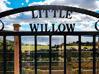 a gate with the words little willow written on it at Little Willow - Uk5998 in Carsluith