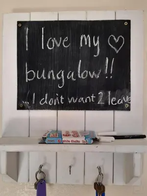 a chalkboard that says i love my blower but i dont want at Leafield Holiday Home in Stranraer
