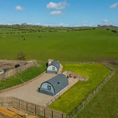 The Stag Pod Farm Stay with Hot Tub Sleeps 2