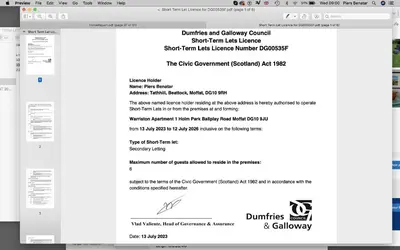 a screenshot of the drupal website on a computer screen at The Green House at Tathhill in Beattock