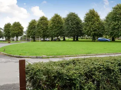 a park with a soccer ball in the grass at Lealholme in Bassenthwaite