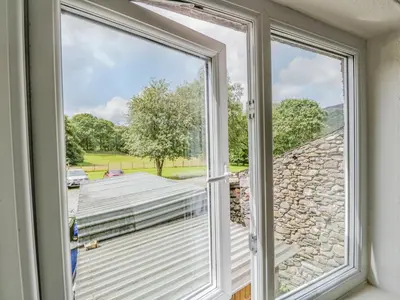 a view from a window in a house at Newfield Apartment 1 in Broughton in Furness