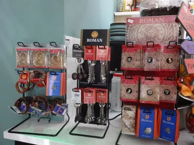a display of watches and bracelets in a store at John Collingwood, Bowness-on-Solway ideal for starting of finishing a walk along Hadrians Wall in Bowness-on-Solway