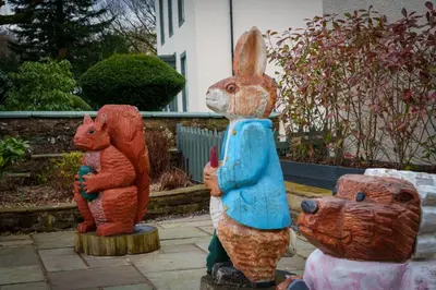a group of statues of animals standing next to each other at 12 Ullswater Suite - Whitbarrow Village in Penruddock