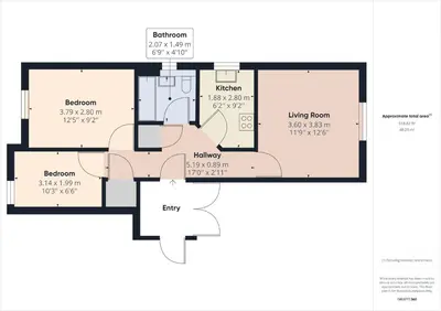 a floor plan of a house at Catbells in Keswick